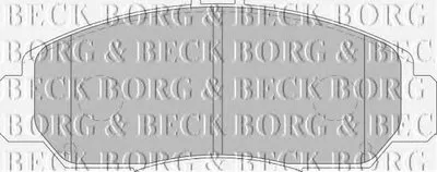 Комплект тормозных колодок, дисковый тормоз BORG & BECK купить