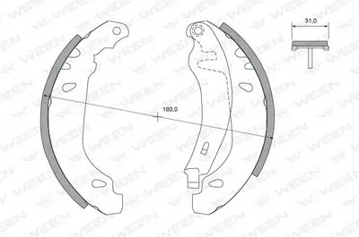 Комплект тормозных колодок WEEN купить