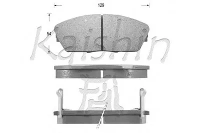 Комплект тормозных колодок, дисковый тормоз KAISHIN купить