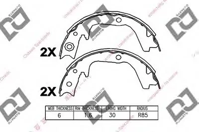 Комплект тормозных колодок DJ PARTS купить