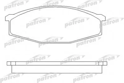 Комплект тормозных колодок, дисковый тормоз PATRON купить