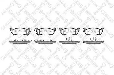 Комплект тормозных колодок, дисковый тормоз STELLOX купить