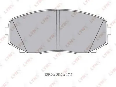 Комплект тормозных колодок, дисковый тормоз LYNXauto купить