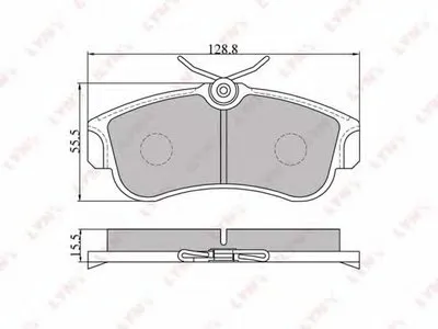 Комплект тормозных колодок, дисковый тормоз LYNXauto купить