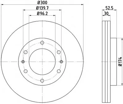 Тормозной диск HELLA PAGID купить