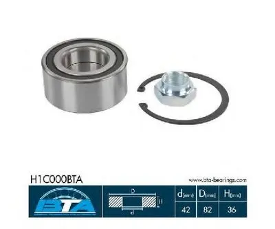 Комплект подшипника ступицы колеса BTA купить