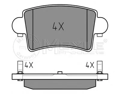 Комплект тормозных колодок, дисковый тормоз PLATINUM PAD MEYLE купить