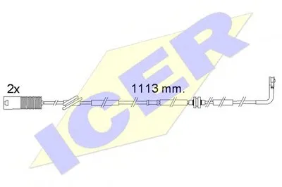 Сигнализатор, износ тормозных колодок ICER купить