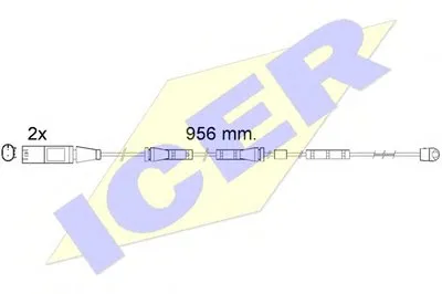 Сигнализатор, износ тормозных колодок ICER купить