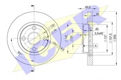 Тормозной диск ICER купить