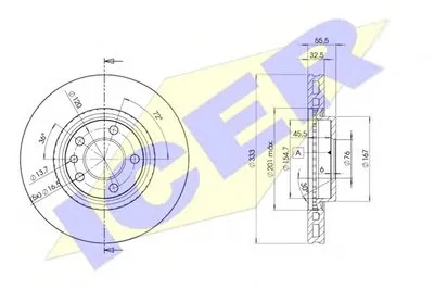 Тормозной диск ICER купить