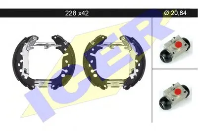 Комплект тормозных колодок ICER купить