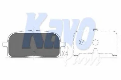 Комплект тормозных колодок, дисковый тормоз KAVO PARTS купить
