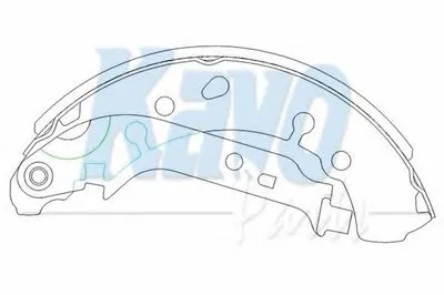 Комплект тормозных колодок KAVO PARTS купить
