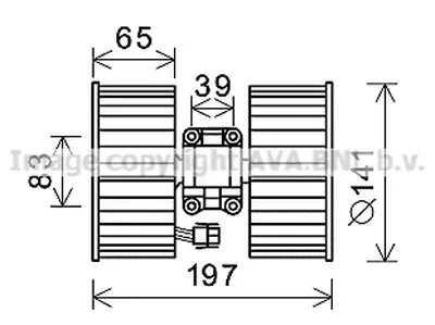 Электродвигатель, вентиляция салона AVA QUALITY COOLING купить