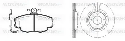 Комплект тормозов, дисковый тормозной механизм WOKING купить