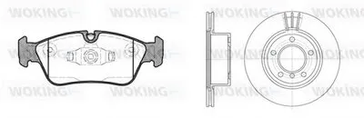 Комплект тормозов, дисковый тормозной механизм WOKING купить