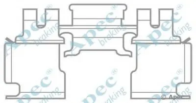 Комплектующие, тормозные колодки APEC braking купить
