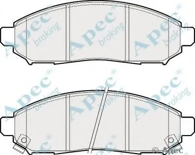 Комплект тормозных колодок, дисковый тормоз APEC braking купить