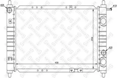 Радиатор, охлаждение двигателя STELLOX купить