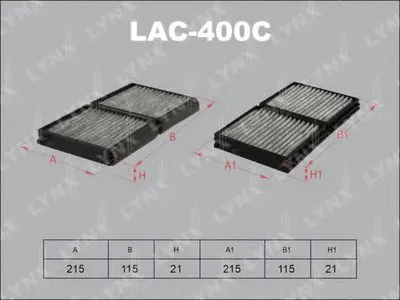 Фильтр, воздух во внутренном пространстве LYNXauto купить