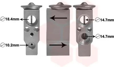 Расширительный клапан, кондиционер VAN WEZEL купить