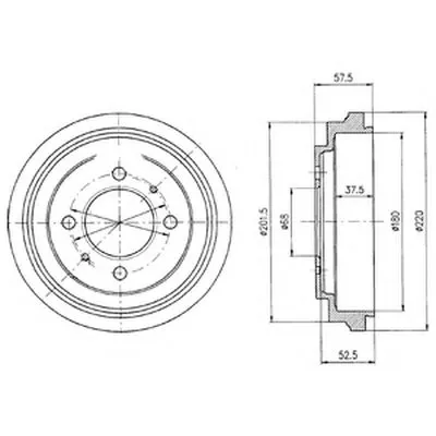 Тормозной барабан DELPHI купить