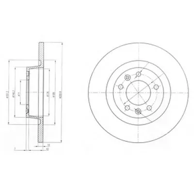 Тормозной диск DELPHI купить