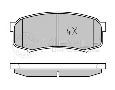 Комплект тормозных колодок, дисковый тормоз PLATINUM PAD MEYLE купить