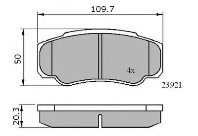 Комплект тормозных колодок, дисковый тормоз NATIONAL купить