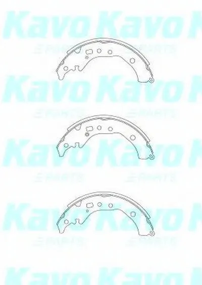 Комплект тормозных колодок MK KASHIYAMA KAVO PARTS купить