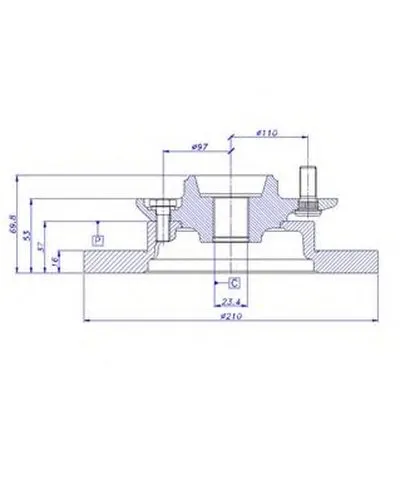 Тормозной диск CAR купить