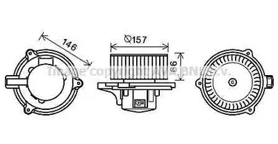 Электродвигатель, вентиляция салона AVA QUALITY COOLING купить
