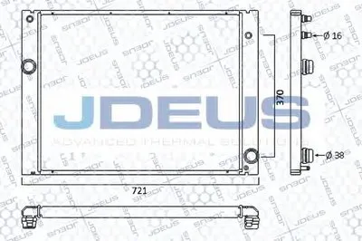 Радиатор, охлаждение двигателя JDEUS купить