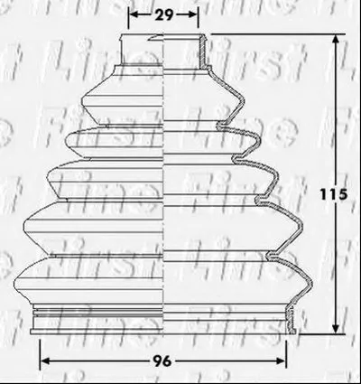 Пыльник, приводной вал FIRST LINE купить