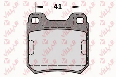 Комплект тормозных колодок, дисковый тормоз VILLAR купить
