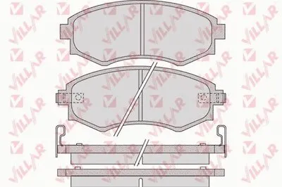Комплект тормозных колодок, дисковый тормоз VILLAR купить