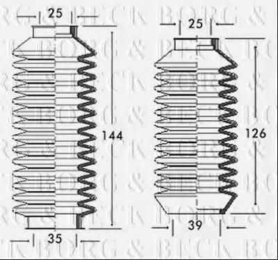 Пыльник, рулевое управление BORG & BECK купить