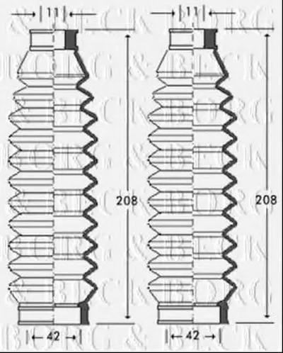 Пыльник, рулевое управление BORG & BECK купить