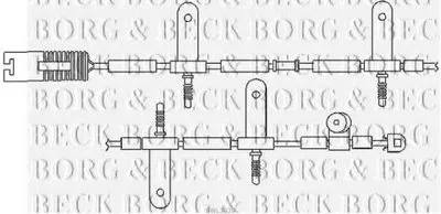 Сигнализатор, износ тормозных колодок BORG & BECK купить