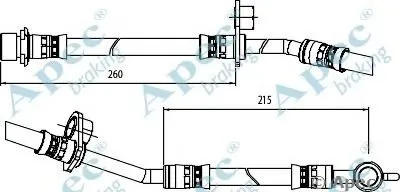 Тормозной шланг APEC braking купить