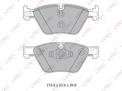 Комплект тормозных колодок, дисковый тормоз LYNXauto купить