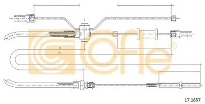 Трос, стояночная тормозная система COFLE купить