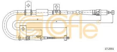 Трос, стояночная тормозная система COFLE купить