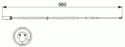 Сигнализатор, износ тормозных колодок BREMSI купить