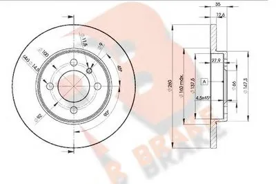 Тормозной диск R BRAKE купить