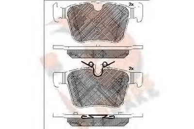 Комплект тормозных колодок, дисковый тормоз R BRAKE купить