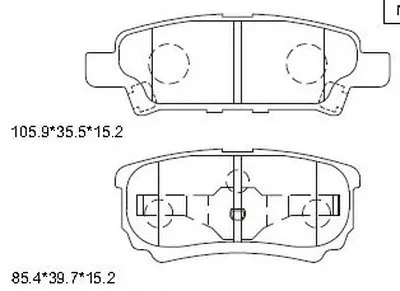Комплект тормозных колодок, дисковый тормоз ASIMCO купить