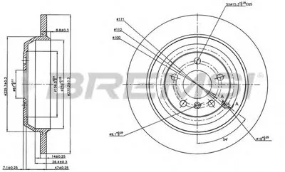 Тормозной диск BREMSI купить