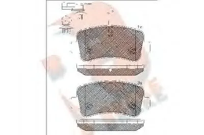 Комплект тормозных колодок, дисковый тормоз R BRAKE купить